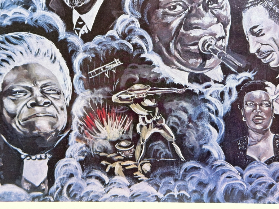 Artist Pencil Signed Print Titled 'We Had A Dream 1776-1976' 24 X 14 Framed 29.5 X 19.5 [Photo 16]