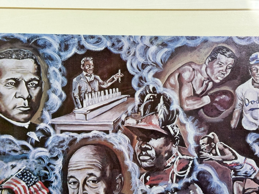 Artist Pencil Signed Print Titled 'We Had A Dream 1776-1976' 24 X 14 Framed 29.5 X 19.5 [Photo 18]