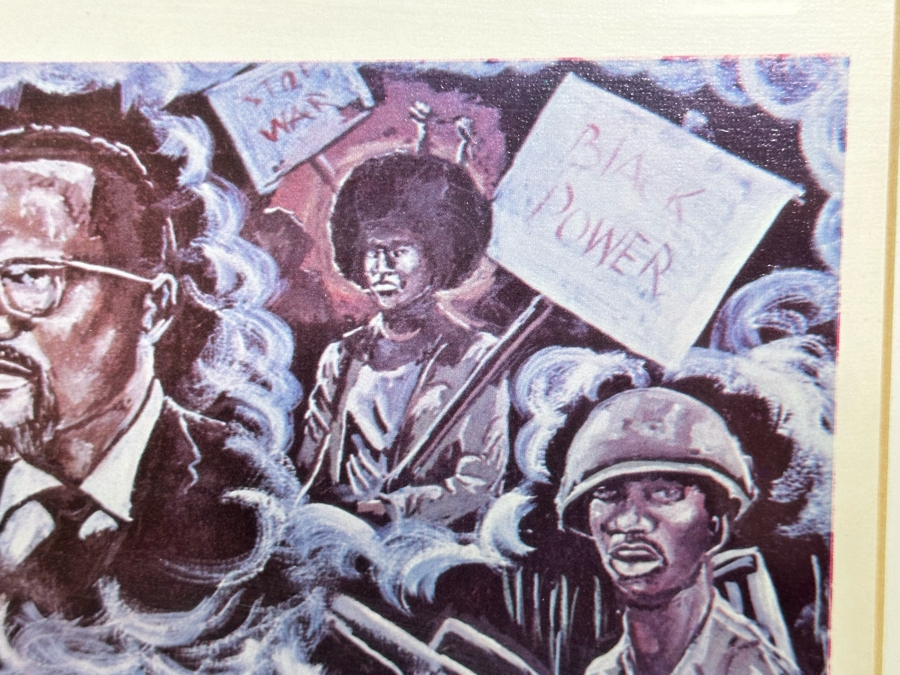 Artist Pencil Signed Print Titled 'We Had A Dream 1776-1976' 24 X 14 Framed 29.5 X 19.5 [Photo 12]