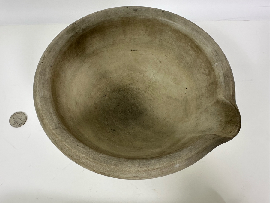 Vintage Apothecary Mortar 7.5W X 4.25H & Pestle 10L Stoneware Medicine Bowl [Photo 11]