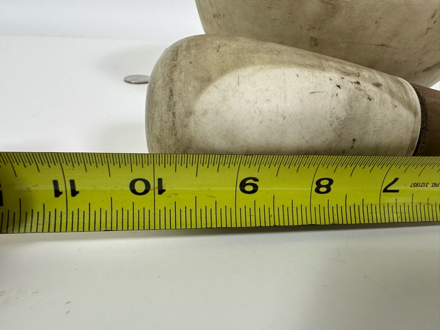 Vintage Apothecary Mortar 7.5W X 4.25H & Pestle 10L Stoneware Medicine Bowl [Photo 16]