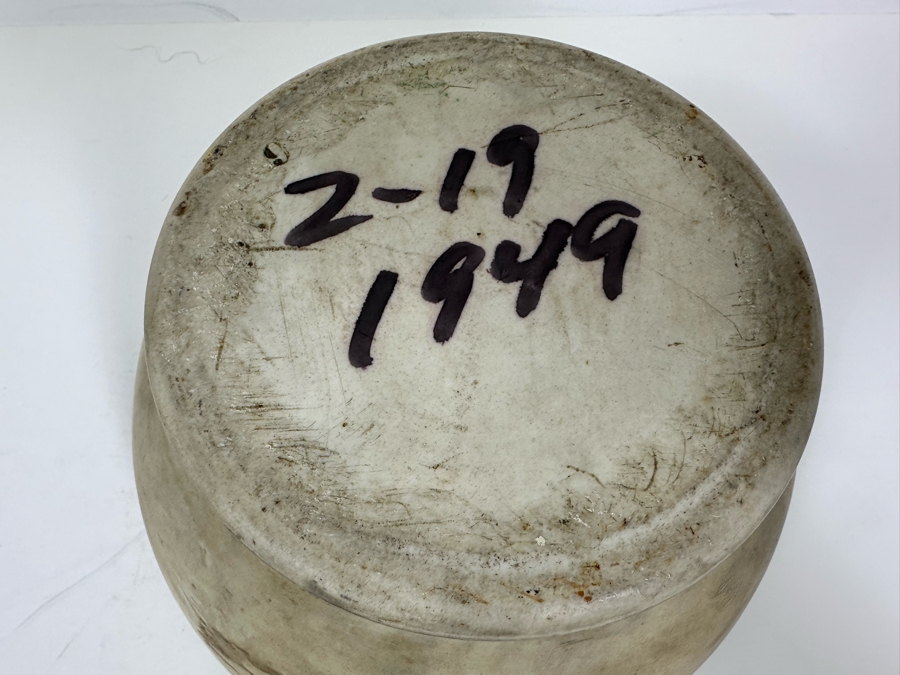 Vintage Apothecary Mortar 7.5W X 4.25H & Pestle 10L Stoneware Medicine Bowl [Photo 13]