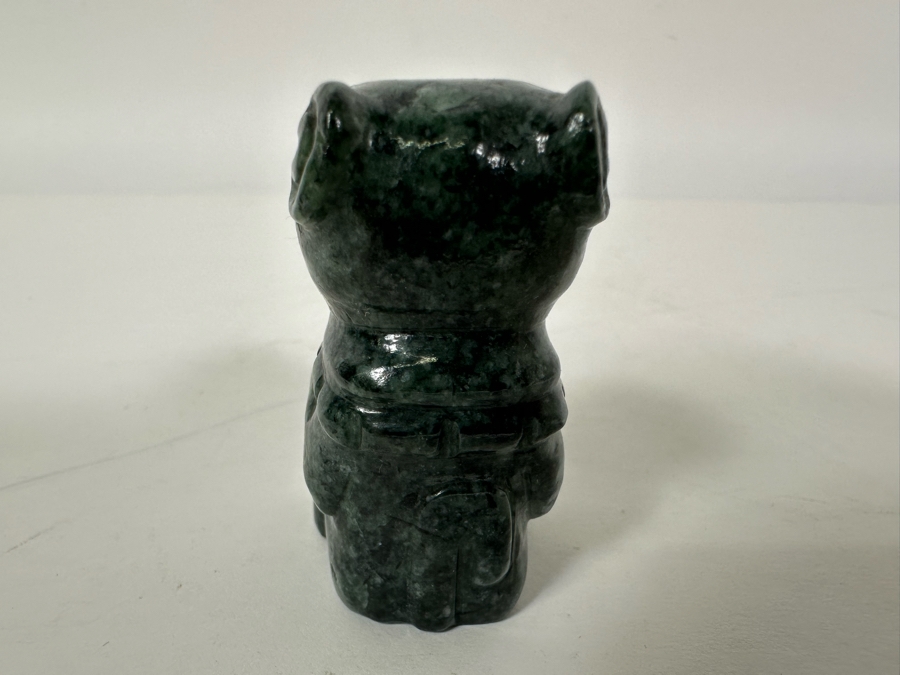 Vintage Carved Jade Jaguar Figurine From Guatemala 2H [Photo 5]