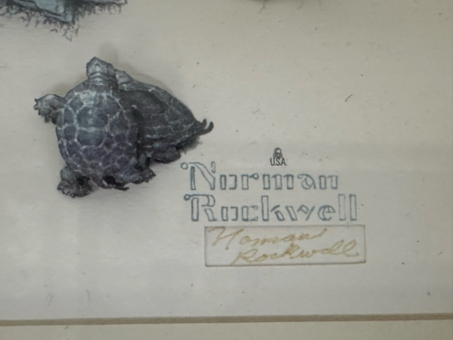 Set Of Four Multi-Dimensional Norman Rockwell Shadowbox Framed Artwork Illustrations Individually Created/Signed By Eleanor Stanifer Jacobs 22 X 19 [Photo 14]