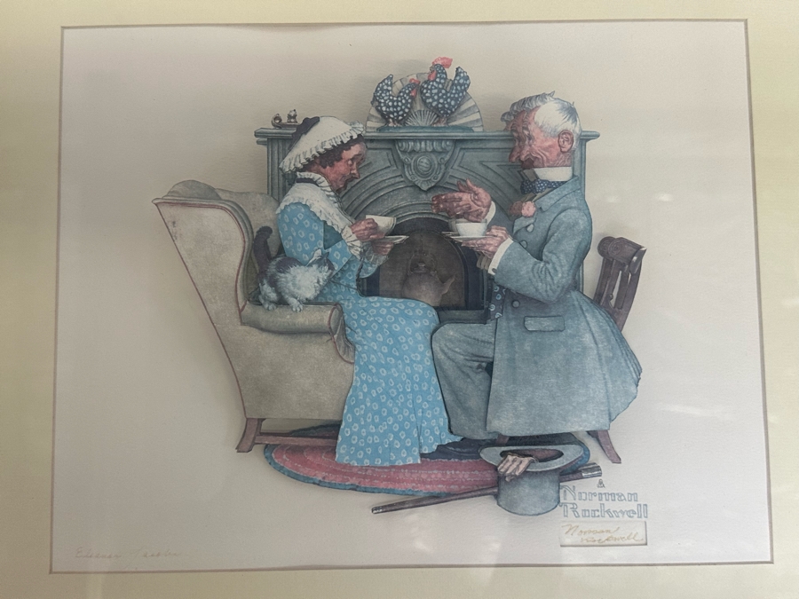 Set Of Four Multi-Dimensional Norman Rockwell Shadowbox Framed Artwork Illustrations Individually Created/Signed By Eleanor Stanifer Jacobs 22 X 19 [Photo 7]