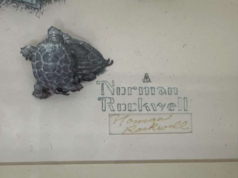 Set Of Four Multi-Dimensional Norman Rockwell Shadowbox Framed Artwork Illustrations Individually Created/Signed By Eleanor Stanifer Jacobs 22 X 19 [Photo 15]