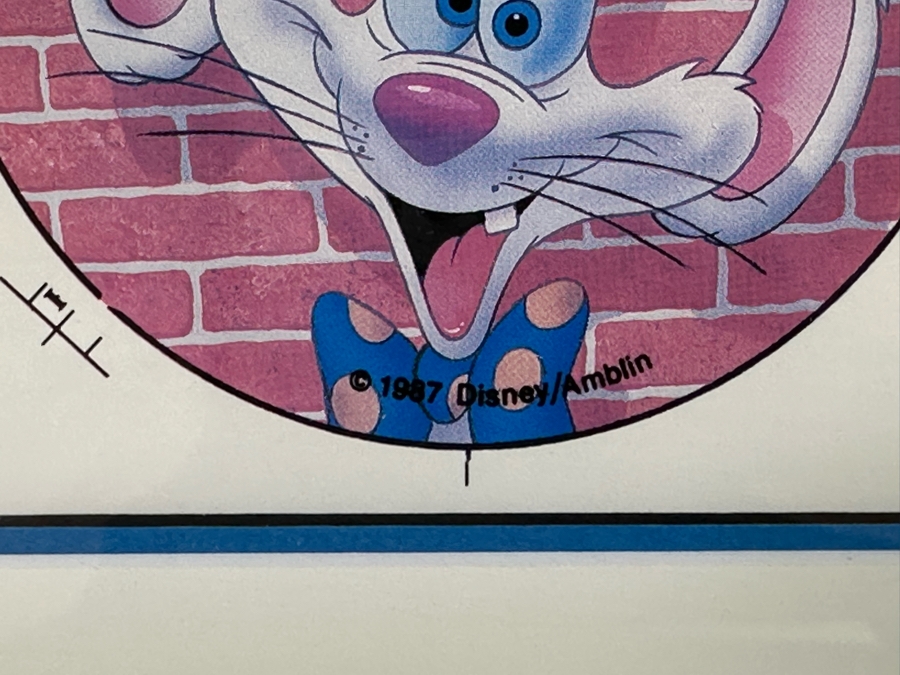 Uncut Sheet Of Disney's Who Framed Roger Rabbit Framed 16.5 X 13.5 [Photo 4]