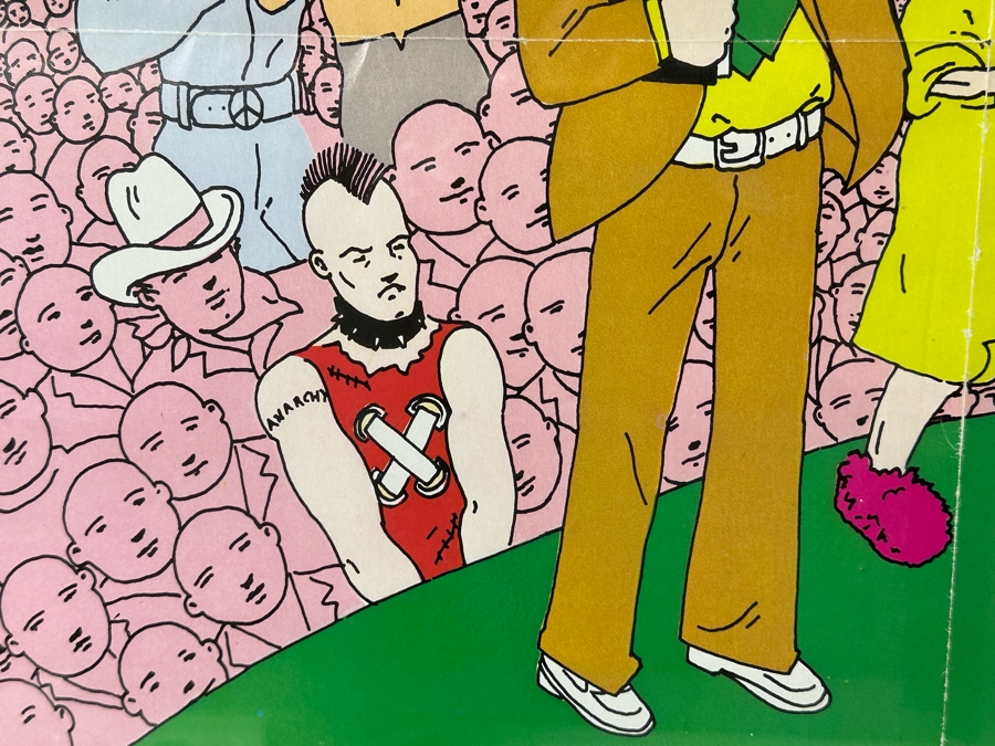 Vintage 1981 DEVO New Wave Band Poster Signed By The Band Members Framed 33 X 22.5 Framed 39 X 27.5 [Photo 14]