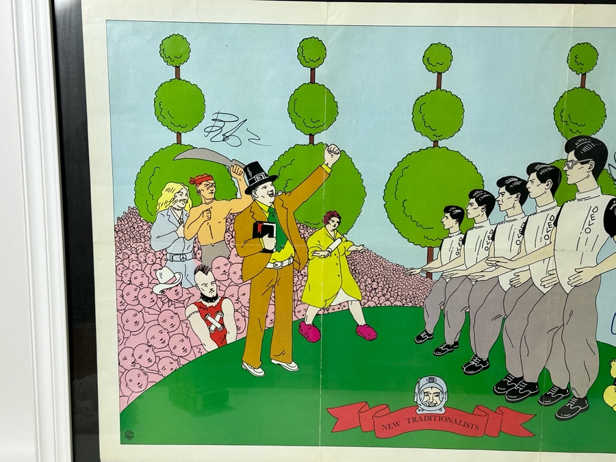 Vintage 1981 DEVO New Wave Band Poster Signed By The Band Members Framed 33 X 22.5 Framed 39 X 27.5 [Photo 5]