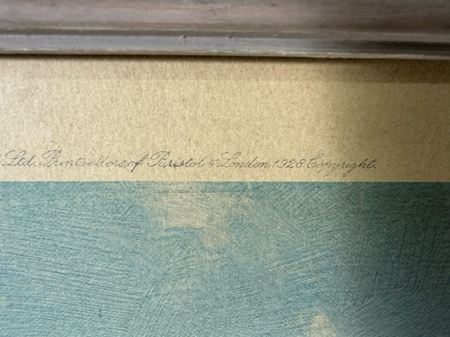 Montague Dawson Artist Hand Signed Antique 1928 Frost & Reed Ltd Print Framed 21.5 X 30.5 [Photo 22]