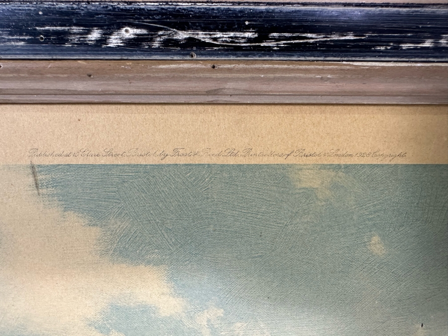 Montague Dawson Artist Hand Signed Antique 1928 Frost & Reed Ltd Print Framed 21.5 X 30.5 [Photo 19]
