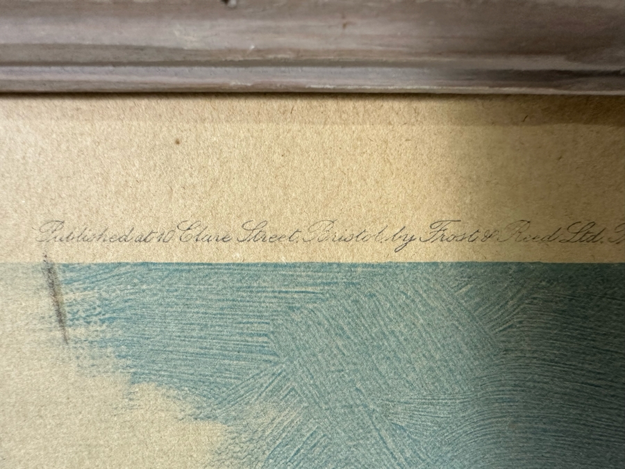 Montague Dawson Artist Hand Signed Antique 1928 Frost & Reed Ltd Print Framed 21.5 X 30.5 [Photo 20]