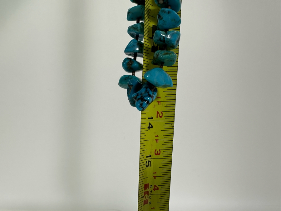 Vintage 28' Turquoise Bead Necklace [Photo 7]