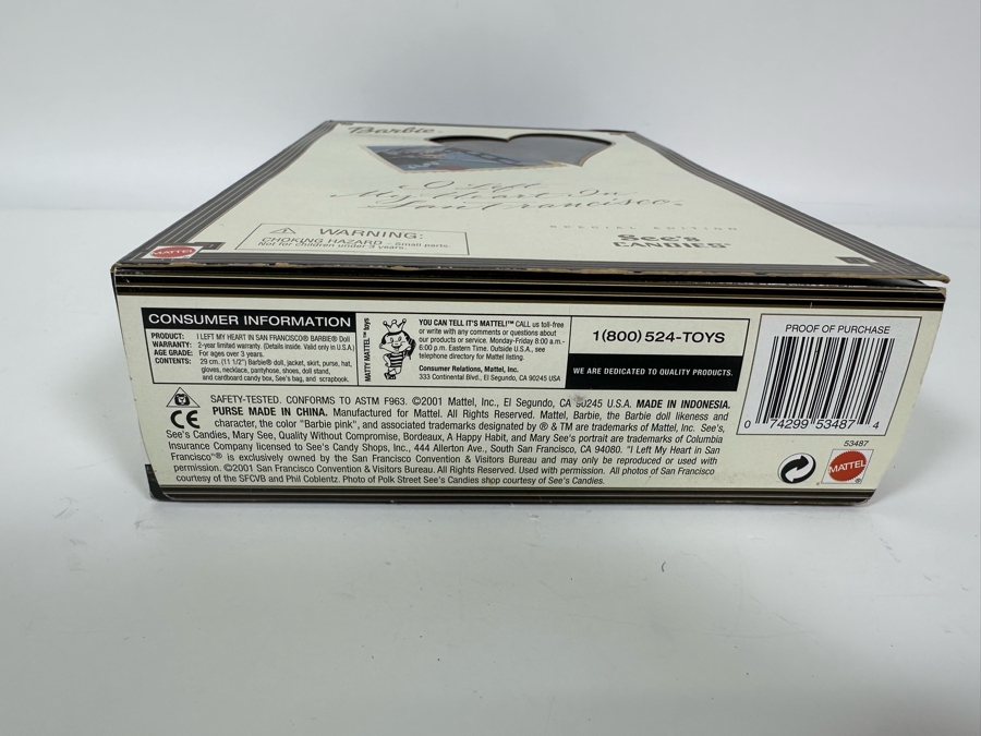 Vintage 2001 See's Candies Barbie New In Box 53487 [Photo 9]