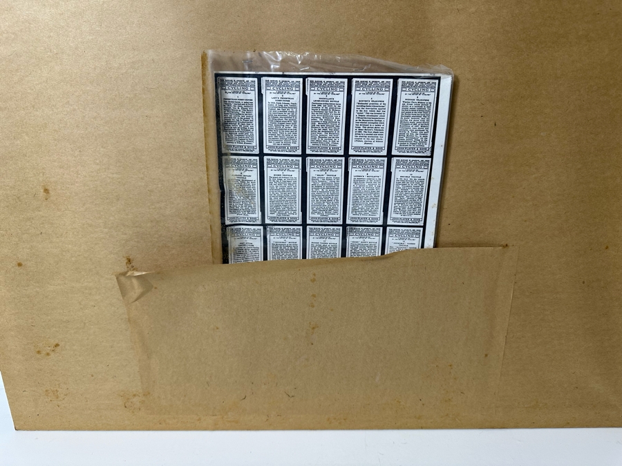 Nicely Framed Collection Of Vintage Player's Cigarettes Trading Cards Cycling 1939 29 X 35 [Photo 26]