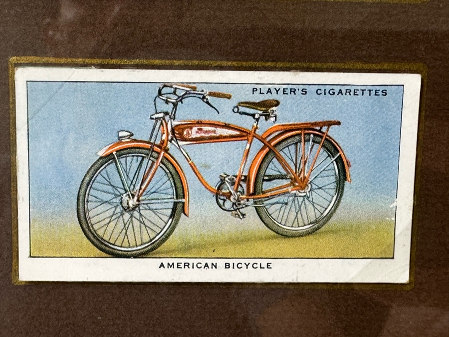 Nicely Framed Collection Of Vintage Player's Cigarettes Trading Cards Cycling 1939 29 X 35 [Photo 17]