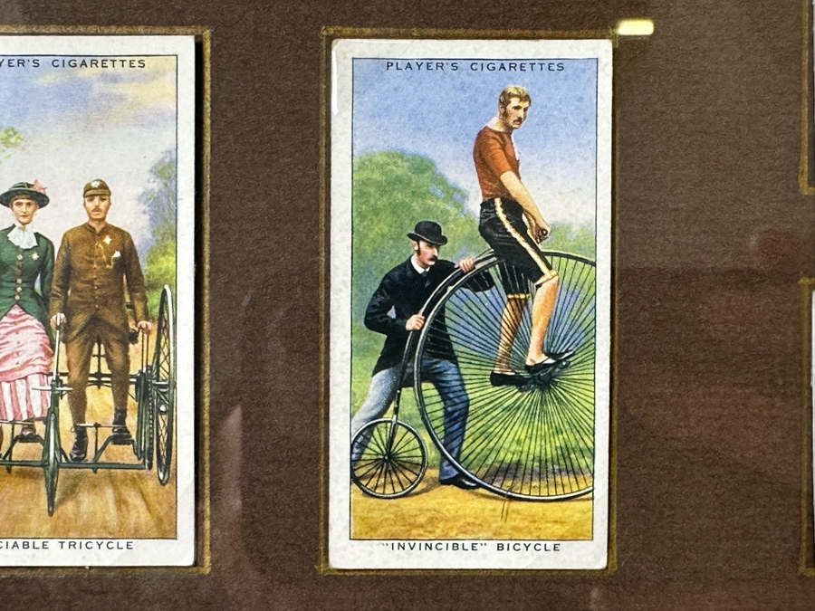 Nicely Framed Collection Of Vintage Player's Cigarettes Trading Cards Cycling 1939 29 X 35 [Photo 18]