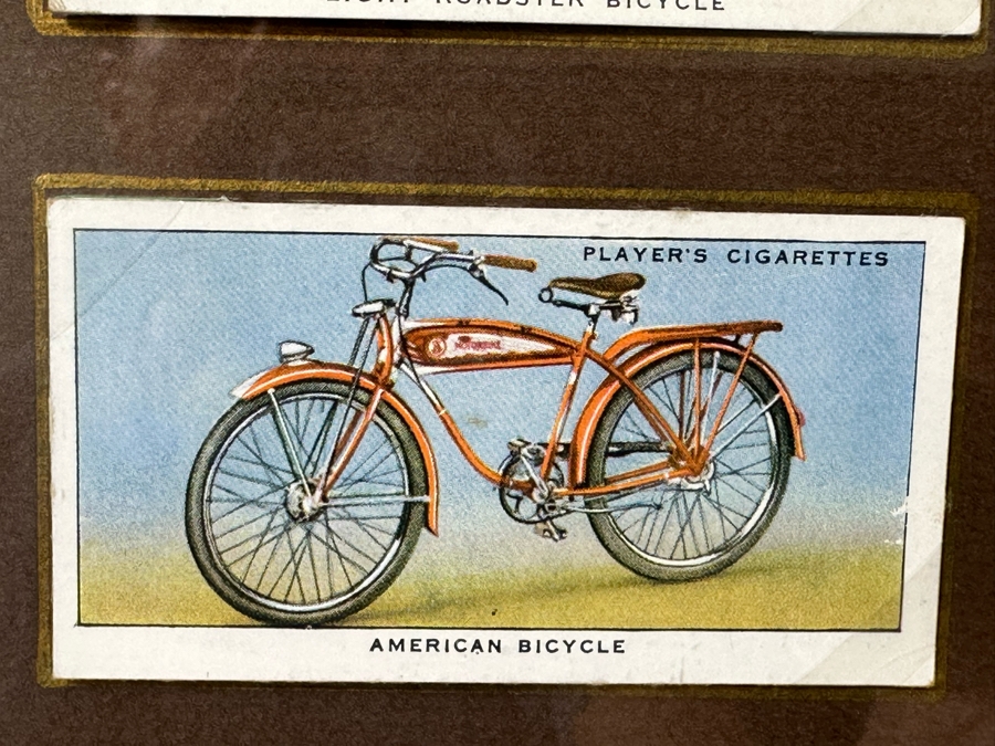 Nicely Framed Collection Of Vintage Player's Cigarettes Trading Cards Cycling 1939 29 X 35 [Photo 16]