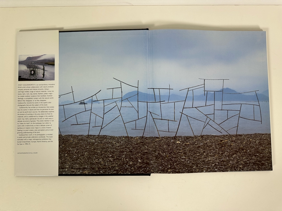 1990 First Edition Hardcover Book Andy Goldsworthy A Collaboration With Nature [Photo 2]