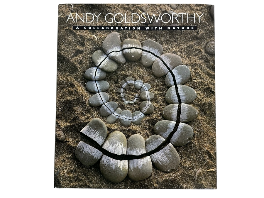 1990 First Edition Hardcover Book Andy Goldsworthy A Collaboration With Nature