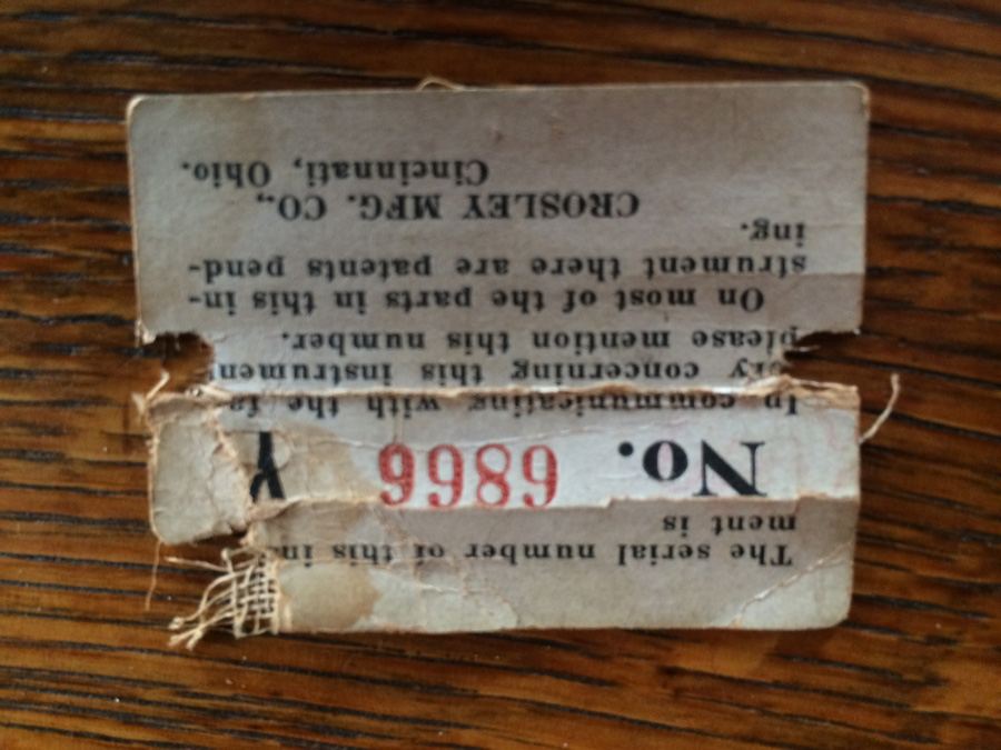 Crosley Tube Radio Model Vi - Late 1922 or Early 1923 - RARE [Photo 24]