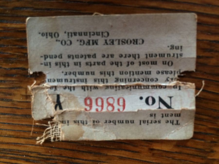 Crosley Tube Radio Model Vi - Late 1922 or Early 1923 - RARE [Photo 23]