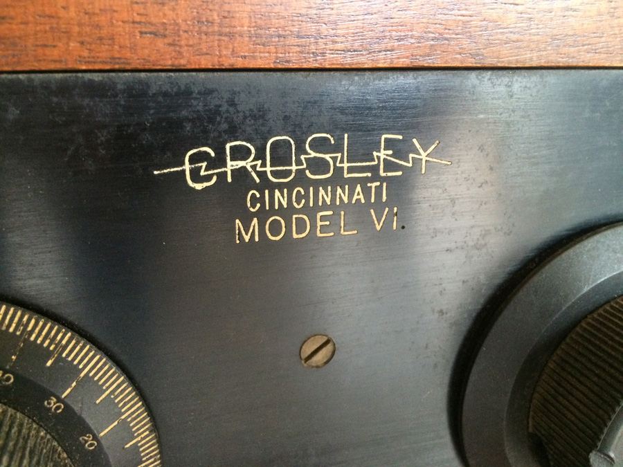 Crosley Tube Radio Model Vi - Late 1922 or Early 1923 - RARE [Photo 2]