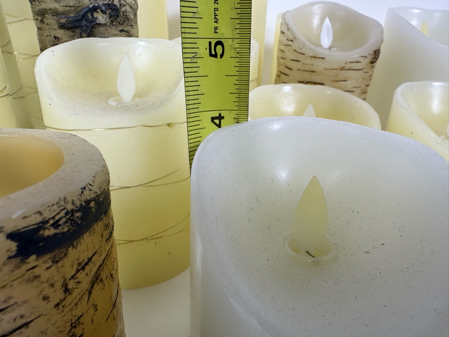 Large Collection Of LED Candles With Remote Controls Ranging In Size From 4H-9H [Photo 6]