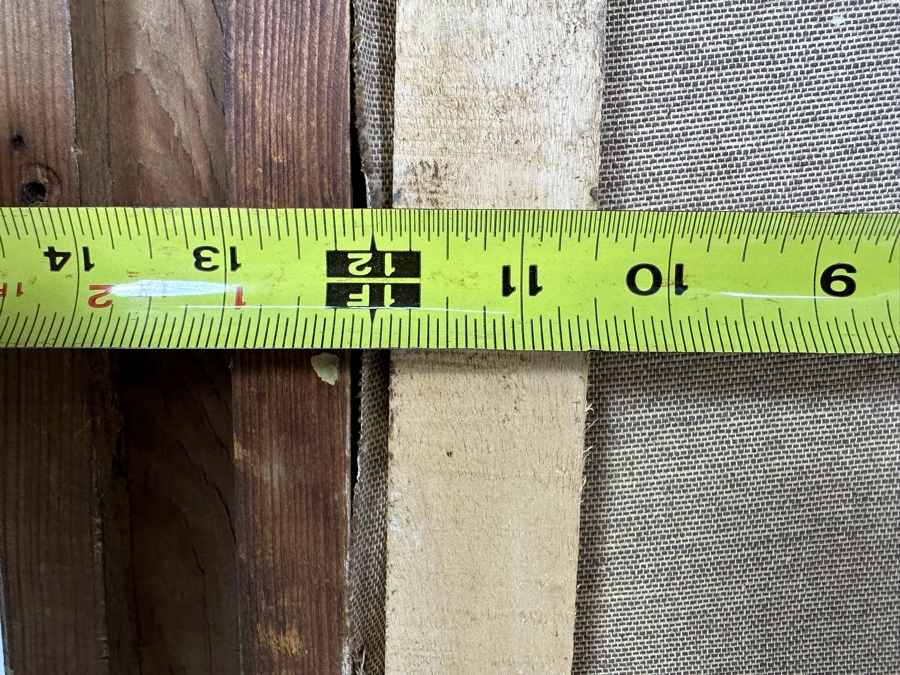 Original Painting On Canvas 12 X 15 In Antique Gilt Wooden Frame 19.5 X 22.5 [Photo 10]