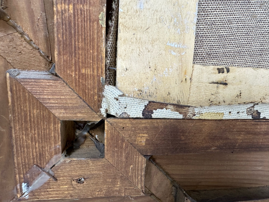 Original Painting On Canvas 12 X 15 In Antique Gilt Wooden Frame 19.5 X 22.5 [Photo 9]