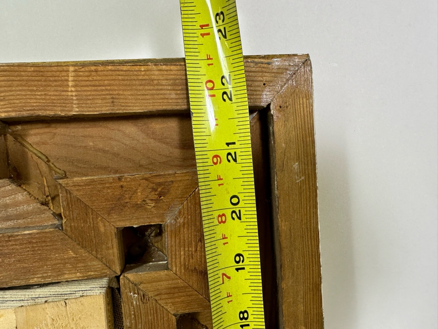 Original Painting On Canvas 12 X 15 In Antique Gilt Wooden Frame 19.5 X 22.5 [Photo 13]