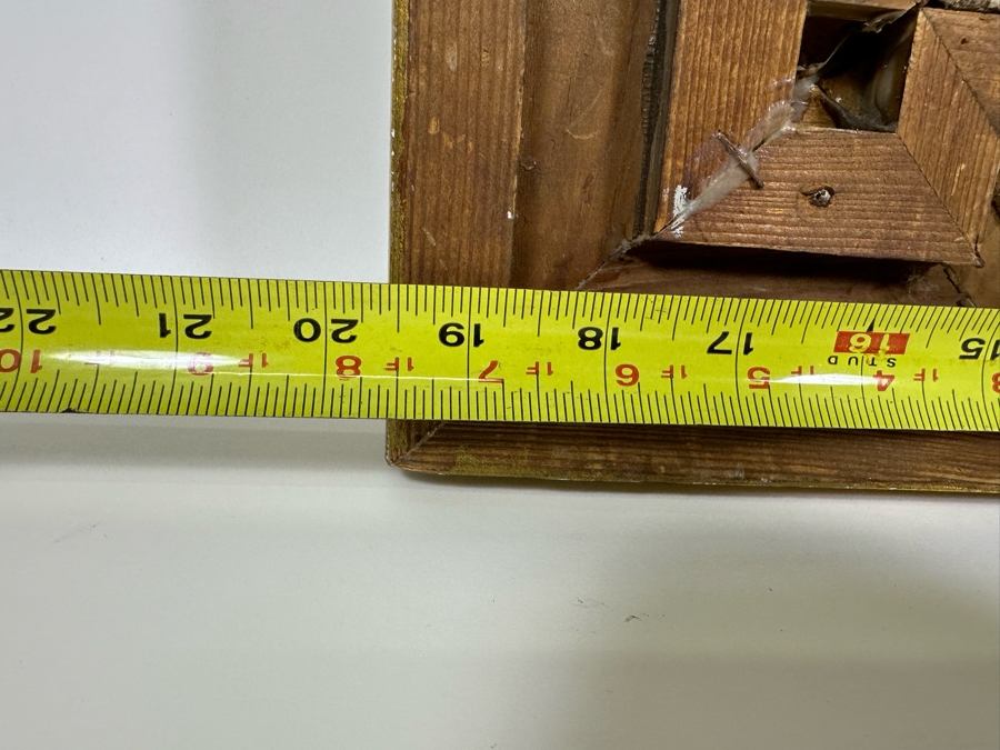 Original Painting On Canvas 12 X 15 In Antique Gilt Wooden Frame 19.5 X 22.5 [Photo 12]