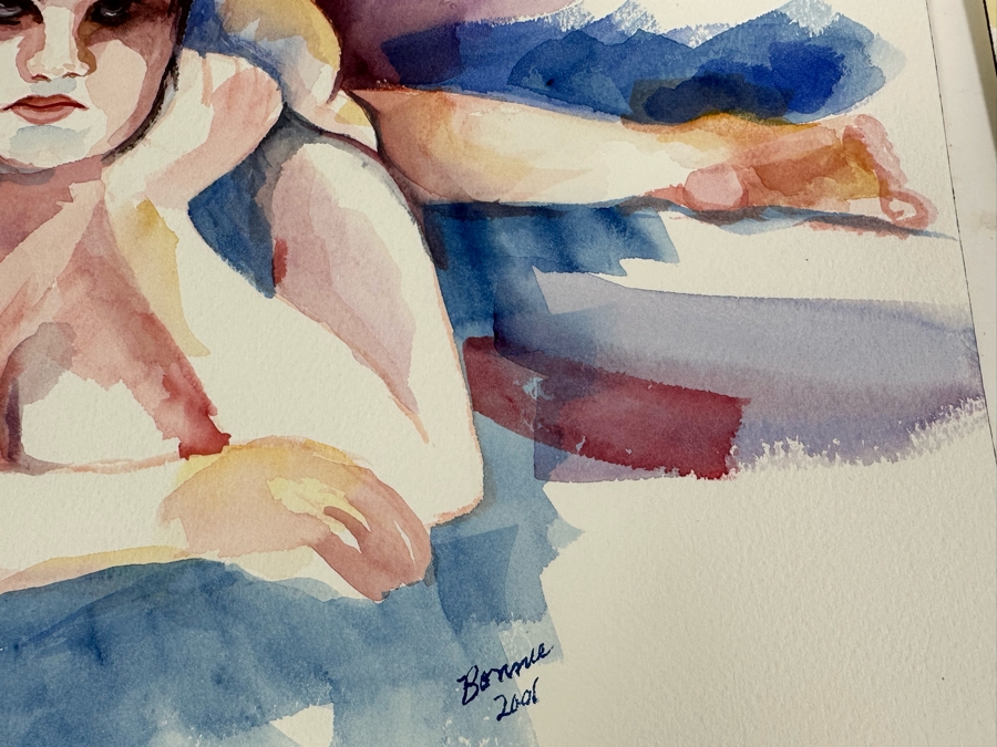 Bonnie Lee Roth (B. 1942, Southern California) Four Original Watercolor Paintings On Paper 14.5 X 10 / 12 X 9 [Photo 16]