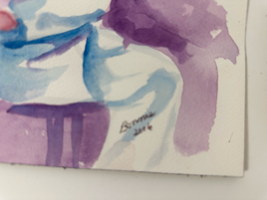 Bonnie Lee Roth (B. 1942, Southern California) Four Original Watercolor Paintings On Paper 14.5 X 10 / 12 X 9 [Photo 13]