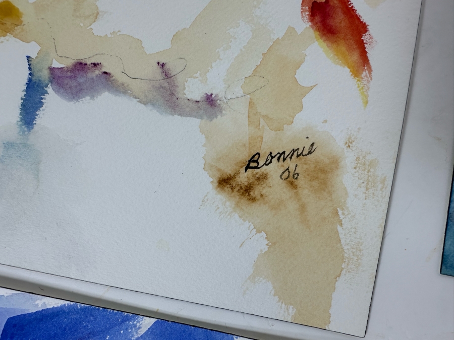Bonnie Lee Roth (B. 1942, Southern California) Four Original Watercolor Paintings On Paper 14.5 X 10 / 12 X 9 [Photo 6]