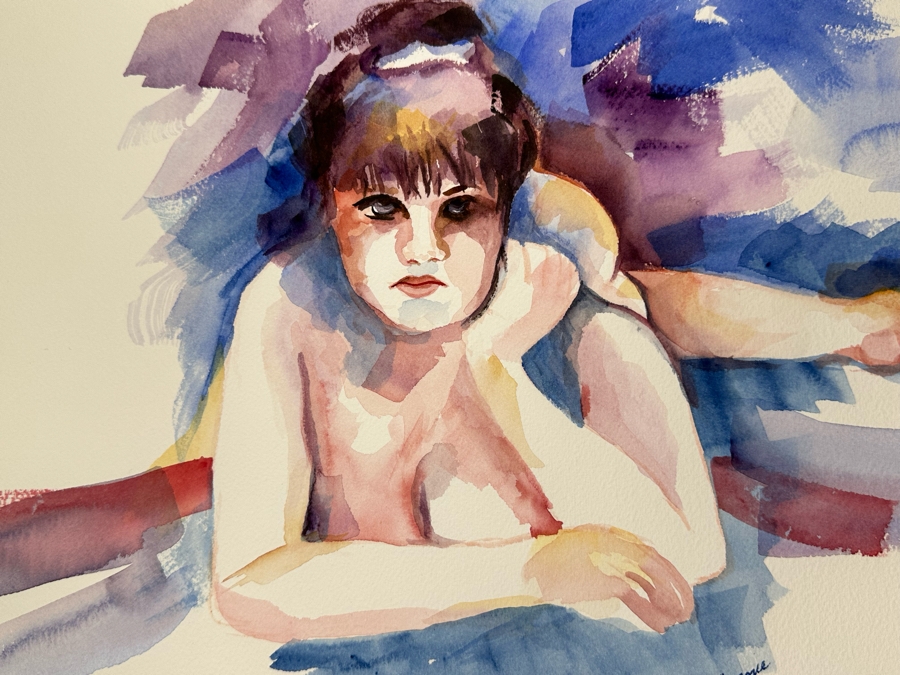 Bonnie Lee Roth (B. 1942, Southern California) Four Original Watercolor Paintings On Paper 14.5 X 10 / 12 X 9 [Photo 15]