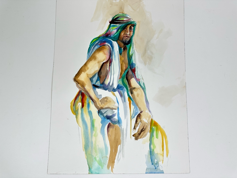 Bonnie Lee Roth (B. 1942, Southern California) Pair Of Original Watercolor Paintings On Paper 18 X 24 [Photo 9]