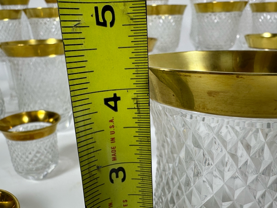 37 Piece Gold Rim Glasses And Stemware [Photo 13]