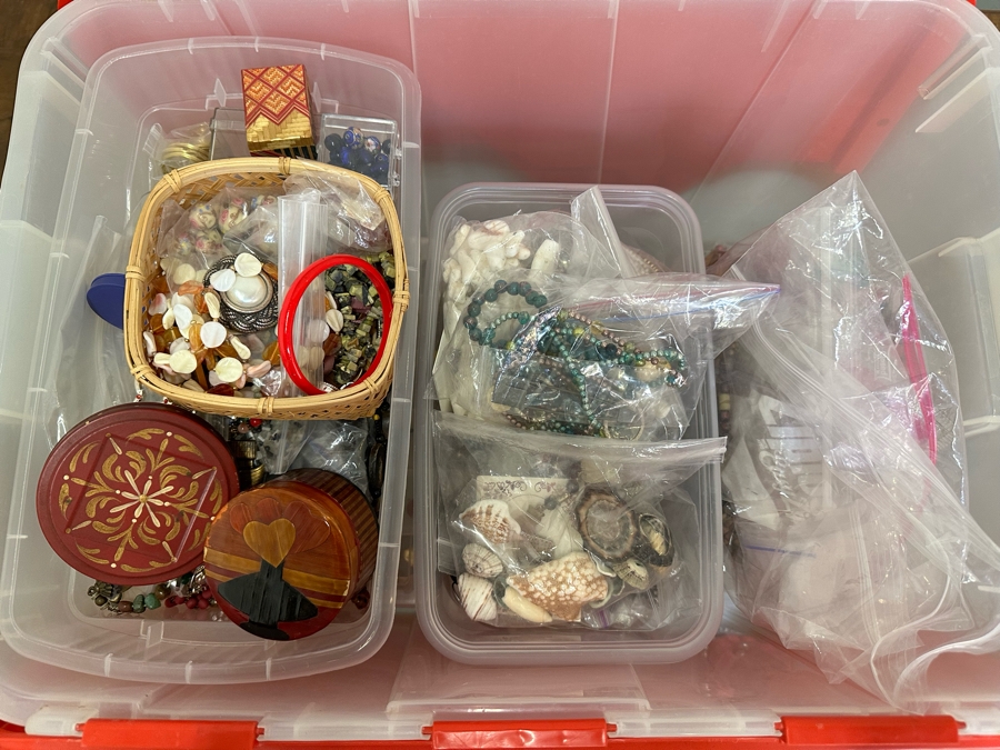 Collection Of Jewelry Making Beads And Costume Jewelry - See Photos [Photo 22]