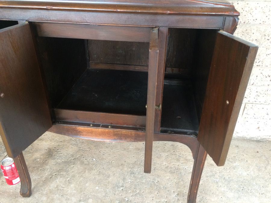 Victrolla Cabinet - Record Player Removed - Excellent Graphics [Photo 7]