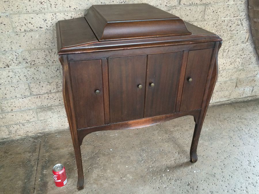 Victrolla Cabinet - Record Player Removed - Excellent Graphics [Photo 4]