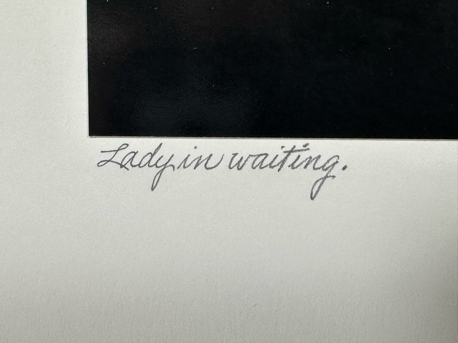 Johnny Donnels (1924-2009, New Orleans) Hand Signed Limited Edition B&W Cat Photograph Titled 'Lady In Waiting' 9 X 10 [Photo 7]