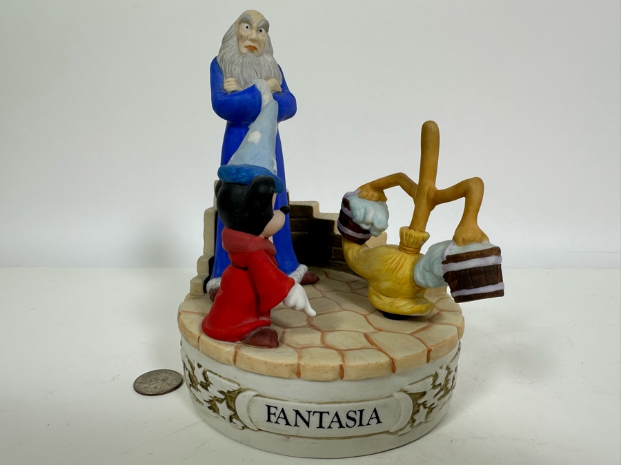 Limited Edition Fantasia Musical Box Designed By Walt Disney Artists 7.5H [Photo 5]