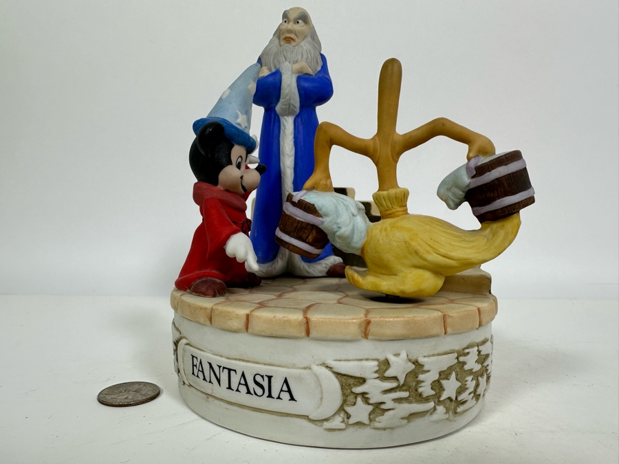 Limited Edition Fantasia Musical Box Designed By Walt Disney Artists 7.5H [Photo 2]
