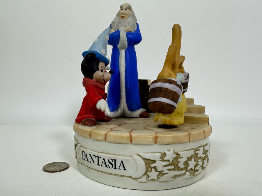 Limited Edition Fantasia Musical Box Designed By Walt Disney Artists 7.5H [Photo 3]