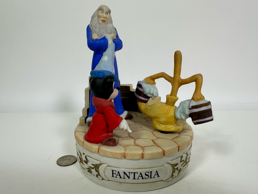 Limited Edition Fantasia Musical Box Designed By Walt Disney Artists 7.5H [Photo 4]