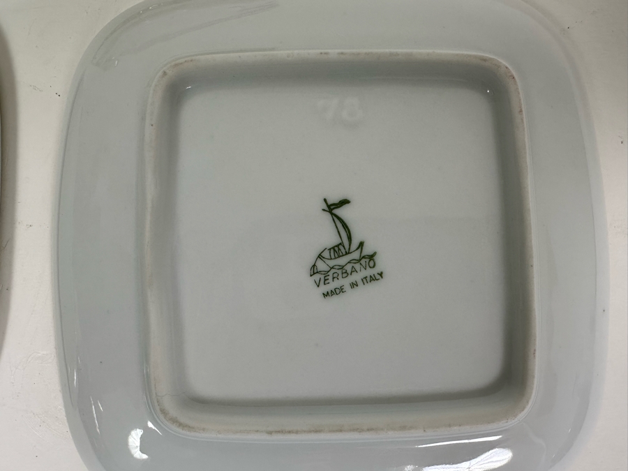 Vintage 1927 Glass Ashtray From The German Munchen Olympics And Pair Of Alitalia Plane Trinket Dishes [Photo 9]
