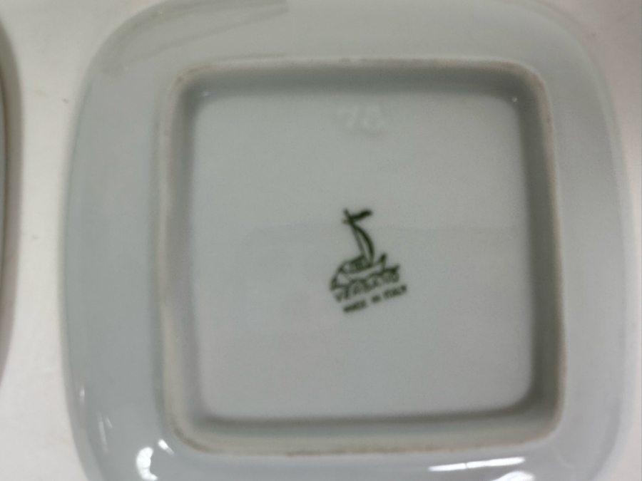 Vintage 1927 Glass Ashtray From The German Munchen Olympics And Pair Of Alitalia Plane Trinket Dishes [Photo 8]