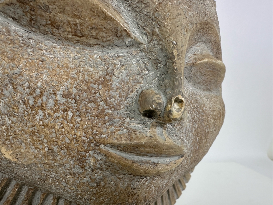 Vintage 1968 Paul Bellardo Sun Bust Plaster Sculpture For Austin Productions Nose Is Damaged 13W X 9D X 13H [Photo 4]