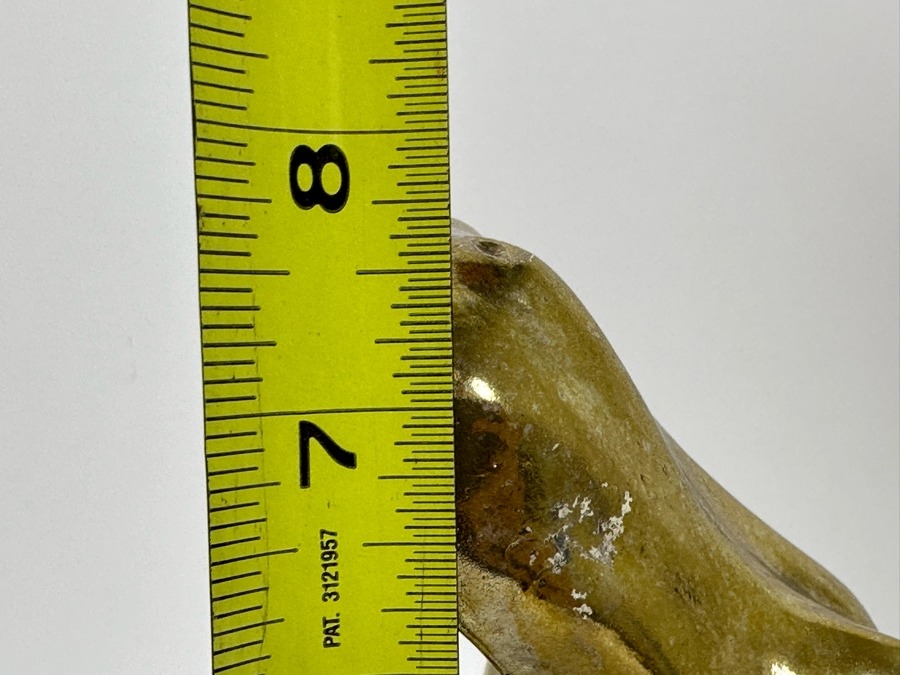 Vintage 1976 Austion Productions Gold Painted Hippo 7.75H And Goebel Crystal Hippo 2.5H [Photo 13]